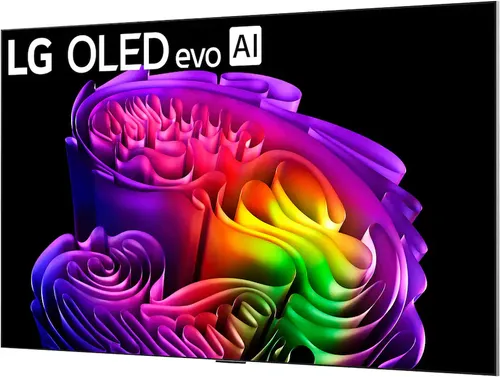 טלוויזיה LG OLED evo AI G6 בגודל 83 אינץ׳ 4K דגם OLED83G6 עם עיצוב Gallery, תושבת קיר שטוחה ומעבד α11 AI Gen3