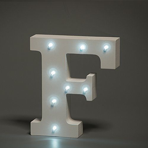 מנורת לילה עם תאורת לד LED מעוצבת בצורת האות F Smiling Faces - Smiling Faces - מנורת לילה