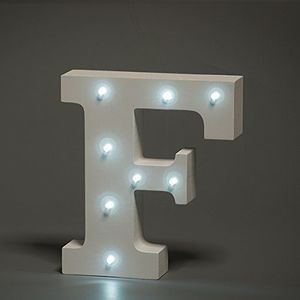 מנורת לילה עם תאורת לד LED מעוצבת בצורת האות F