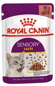 מבצע 12 יחידות - רויאל קנין Royal canin פאוץ' לחתול-סנסורי טייסט ברוטב 85 ג'