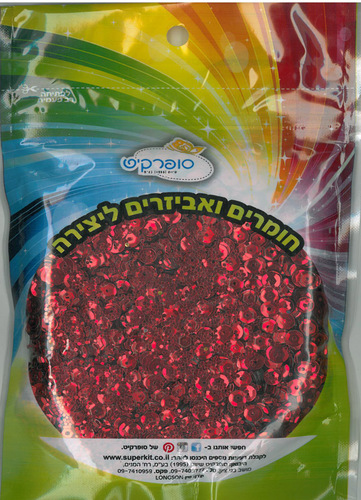 פייטים אדום מתכתי