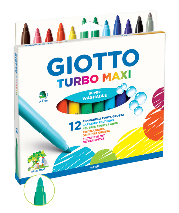 GIOTTO טושים טורבו מקסי 12 יח