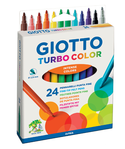 GIOTTO טושים טורבו קולור 24 יח'