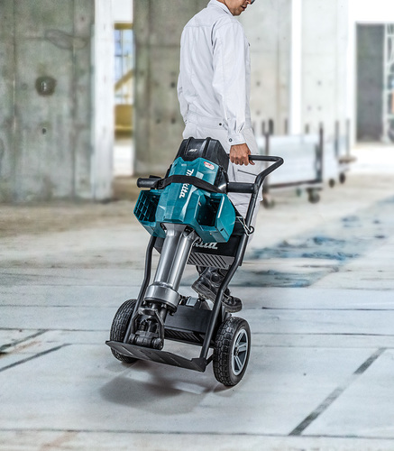 שימוש בעגלה לניוד פטישי חציבה MAKITA JM00000674
