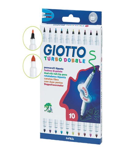 טוש דו-צדדי GIOTTO 10 גוונים