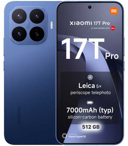 טלפון סלולרי Xiaomi 17T Pro 512GB 12GB RAM 