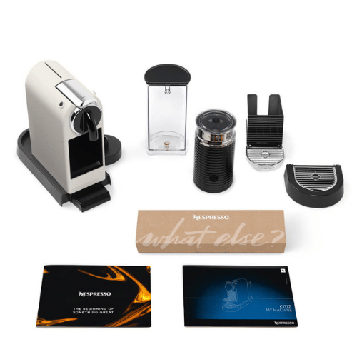 מכונת קפה עם מקציף חלב צבע לבן Nespresso Citiz&Milk EN267