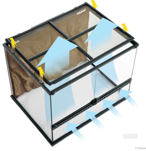 טרריום טבעי קטן רחב לזוחלים  90X45X90   PT2609 Natural Terrarium Small/Wide