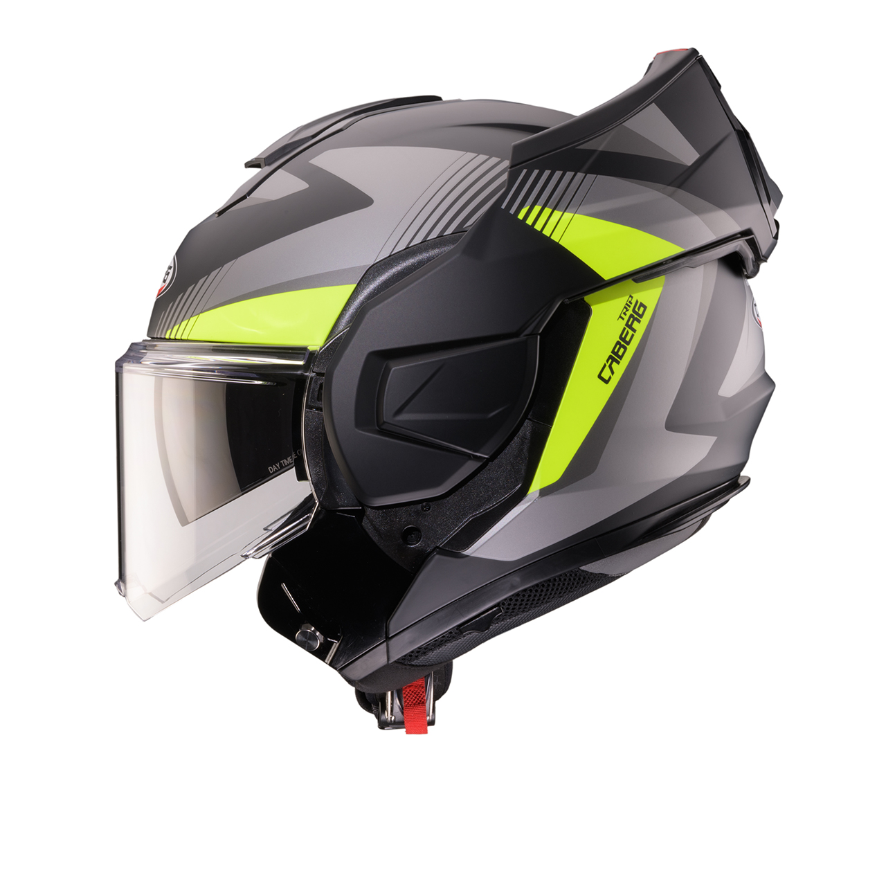 קסדה נפתחת קאברג CABERG TRIP צבע אפור\צהוב