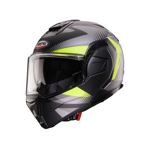 קסדה נפתחת קאברג CABERG TRIP צבע אפור\צהוב