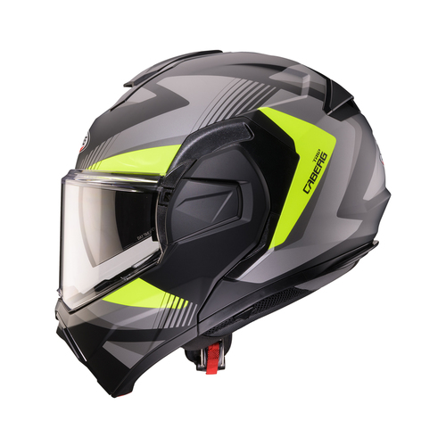 קסדה נפתחת קאברג CABERG TRIP צבע אפור\צהוב