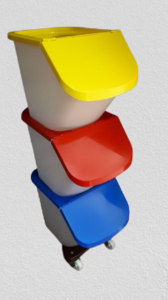 עגלה עם 3 מיכלים 