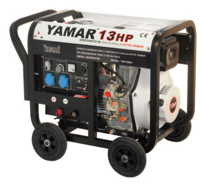 גנרטור דיזל לריתוך וחשמל YAMAR 13HP