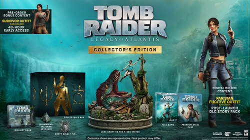 Tomb Raider Legacy of Atlantis Collectors Edition PS5 הזמנה מוקדמת מהדורת אספנים 