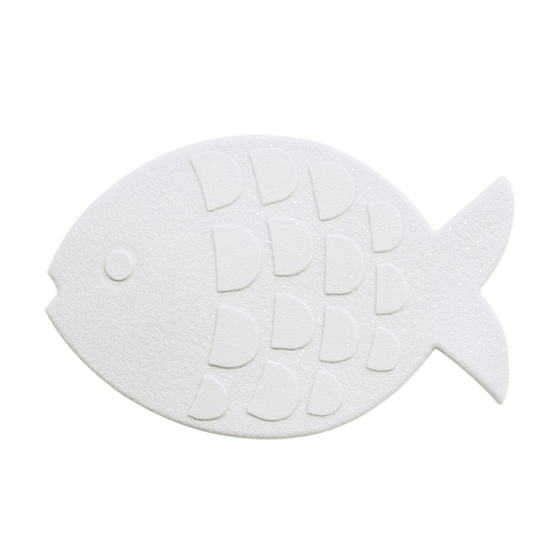 מונע החלקה לאמבטיה GLOBEFISH דג לבן - 5 יח'