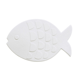 מונע החלקה לאמבטיה GLOBEFISH דג לבן - 5 יח