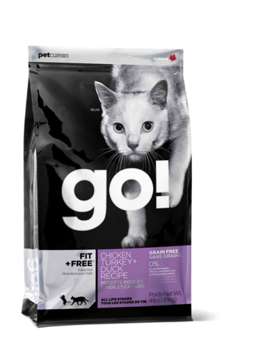 גו - Go - מזון לחתולים בוגרים עוף הודו וברווז ללא דגנים - שק 7.2 ק