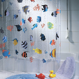 וילון FISH 180X200 - 21960 צבעוני