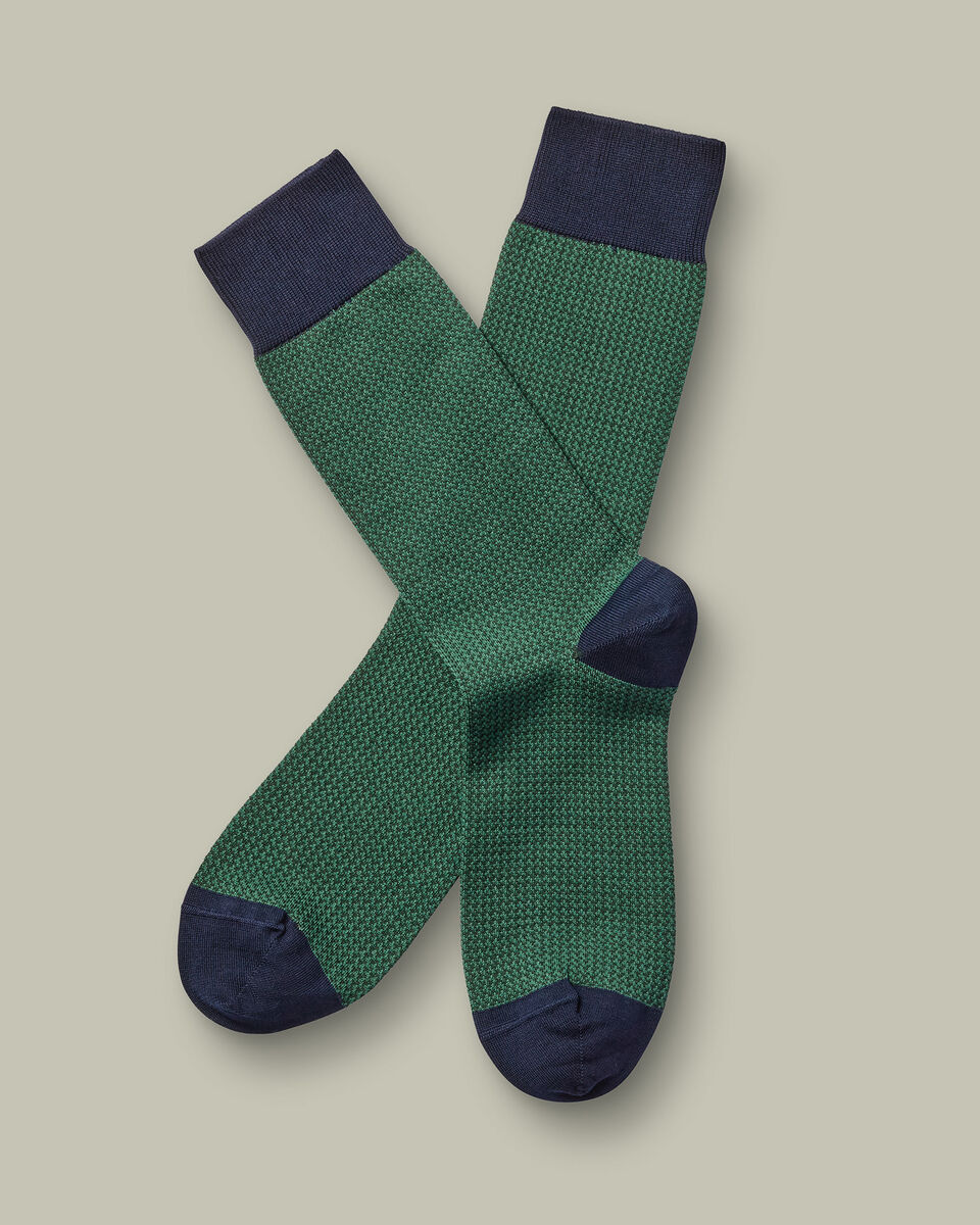 זוג גרביים Green puppytooth  