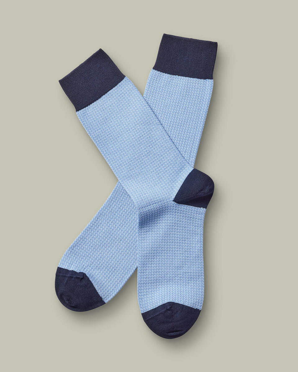 זוג גרביים Sky blue puppytooth 