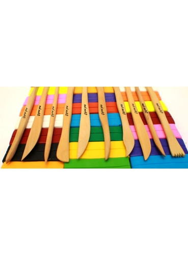 סט כלי עץ למידול בחימר – 10 כלים  |  Mini Modelling Tool Set