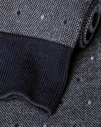 זוג גרביים Navy and grey tonal spot  