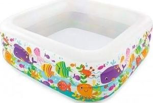 בריכה מתנפחת INTEX מרובעת 159/159/50 ס"מ- עולם הים
