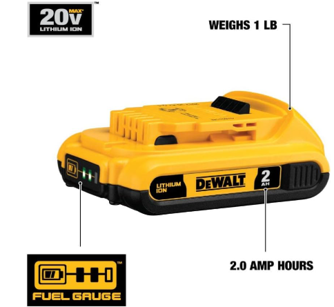 סוללה 18V ליתיום 2AH DEWALT 