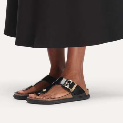 כפכף BIRKINSTOCK ARIZONA DROPLET BUCKLE שחור מידות 35-41 לנשים בגוון שחור