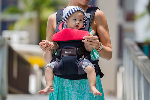 מנשא לתינוק עם 3 תנוחות נשיאה M1 צבע שחור/כחול