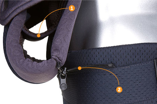 מנשא לתינוק עם 3 תנוחות נשיאה M1 צבע שחור/כחול