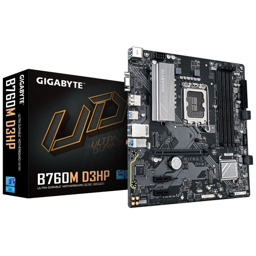 לוח אם אינטל | Gigabyte B760M D3HP | DDR5 VGA | HDMI | DP | LGA1700