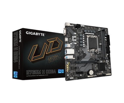 לוח למעבדי אינטל | Gigabyte B760M H | DDR4 Micro | Atx | LGA1700