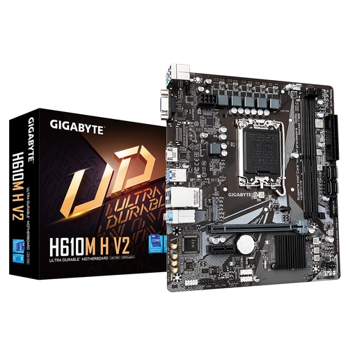 לוח לאינטל דור | 12-14 Gigabyte H610M H V2 | DDR5 VGA | HDMI