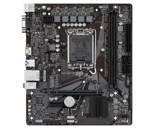 לוח לאינטל דור | 12-14 Gigabyte H610M H V2 | DDR5 VGA | HDMI