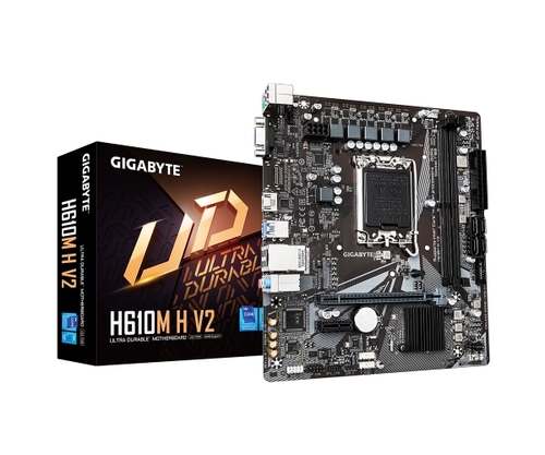 לוח לאינטל דור | 12-14 Gigabyte H610M H V2 | DDR5 VGA | HDMI