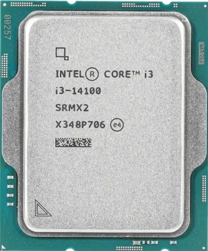 מעבד דור | 14 Intel Core I3 14100 | Tray no fan up to | 4.7GHZ