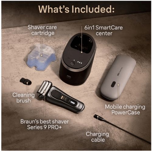 מכונת גילוח עם עמדת שטיפה Braun Series 9 Pro+ 9575cc