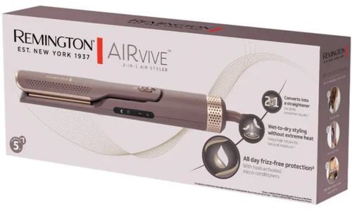 מחליק שיער רחב רטוב\יבש Remington 2-in-1 AIRvive AS8930
