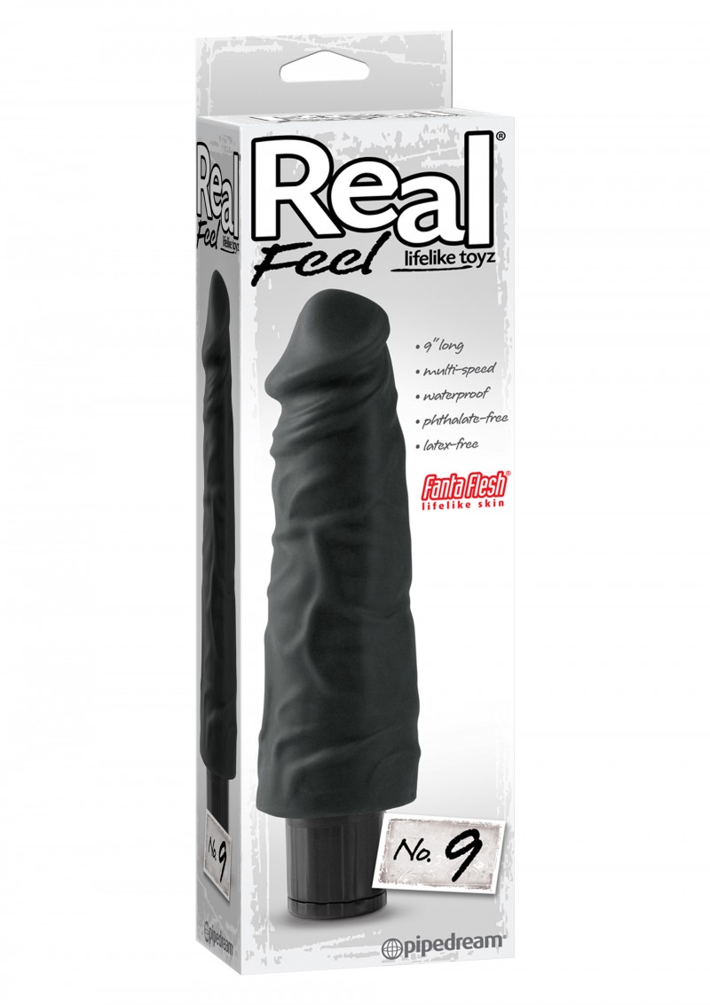ויברטור ריאליסטי עבה Real Feel No 9 Black