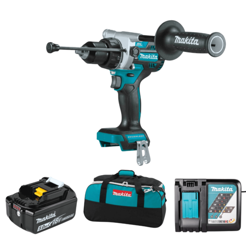 גוף מברגה / מקדחה בראשלס רוטטת מקיטה | Makita DHP486Z/XPH14Z 18V LXT Li-Ion Brushless + סוללה 5 אמפר + מטען מהיר + תיק מקיטה