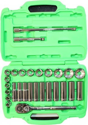 סט בוקסות מקצועי BOLT SWS1228 - 28 חלקים כולל מפתח ראצ'ט 72 שיניים, בוקסות CRV ומוטות מאריך לעבודה מקצועית