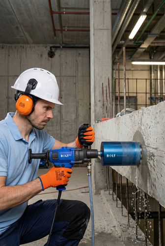 כוס יהלום הברגה מקצועית BOLT 1/2 אינץ' - כלי קידוח מתקדם עם סגמנטים מחוזקים בריתוך לייזר לעבודה בחומרים קשים