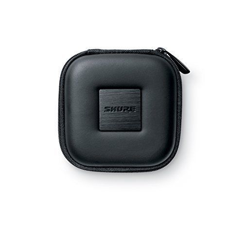 נרתיק שחור גמיש/קשיח מרובע לאוזניות SHURE EASQRZIPCASE-BLK