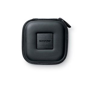 נרתיק שחור גמיש/קשיח מרובע לאוזניות SHURE EASQRZIPCASE-BLK