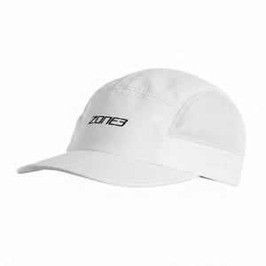 כובע ריצה 5 פאנלים ZONE3 LIGHTWEIGHT 5 PANEL RUNNING CAP לבן קליל ומאוורר ביותר