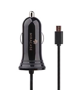 מטען כפול עם כבל מיקרו USB לרכב Miracase 3.4A מדגם MTCC340  Benro