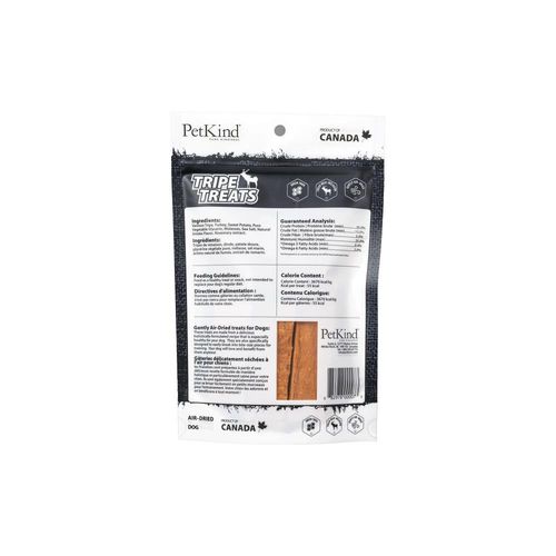 חטיף פטקיינד צבי לכלבים PetKind Venison Tripe Treats - אריזה עם חטיפים טבעיים מטריפ ירוק לאימון ופינוק יומיומי