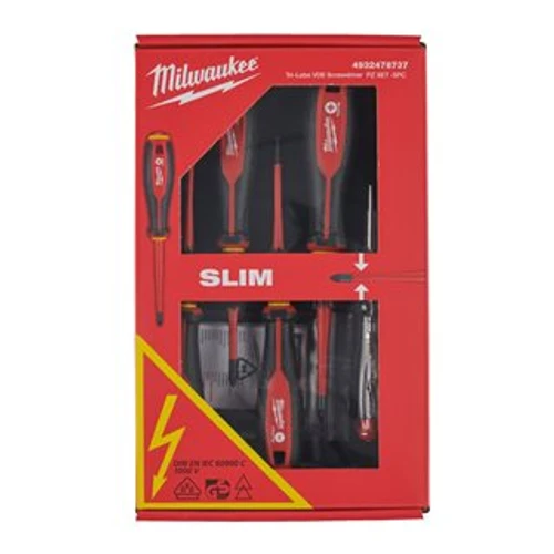 סט מברגים SL PZ לחשמלאים VDE מבודדים 5 יח' - 1000V 4932478737