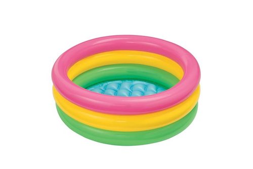 בריכה צבעונית 3 קומות INTEX 58924 86X25 תחתית מתנפחת